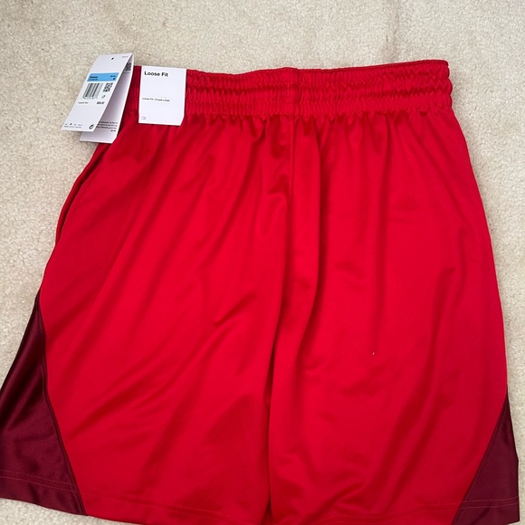 NIKE Dri-FIT ISo Fly Women Basketball Shorts Red Size M - Picture 3 of 7
